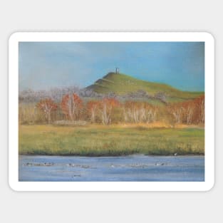 Glastonbury Tor In Autumn Sticker